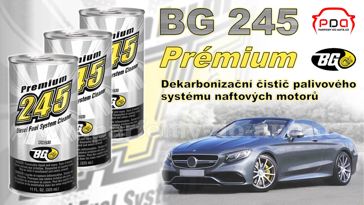 BG 245 Prémium Diesel dekarbonizační čistič palivového systému naftových motorů 1280